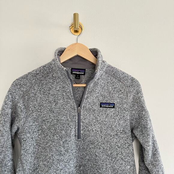 Patagonia Better Sweater 1/4 Zip Fleece Pullover Gray S - Picture 4 of 9